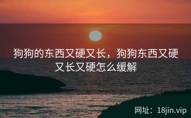 狗狗的东西又硬又长，狗狗东西又硬又长又硬怎么缓解